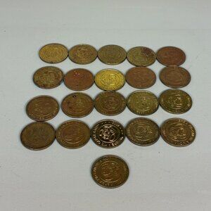 Chuck E Cheese Token Lot 1993 Through 2009 Total Of 21 Coins